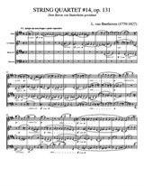 Beethoven - String Quartet No.14 – Score and Parts