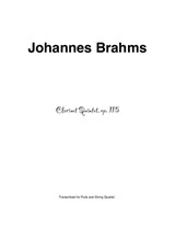 Brahms - Clarinet Quintet in b
