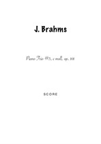 Brahms - Piano Trio No.3 – Piano Score & Parts