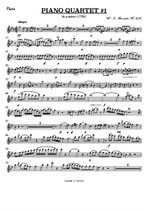 Mozart - Piano Quartet No.1 – Parts