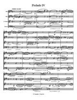 Bach - Prelude IV – Score & Parts